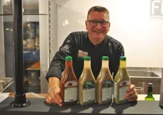 Dion Spronk van Verstegen Spices & Sauces was uitgenodigd door de Rotterdamse horecagroothandel Zegro om bij hun in de stand te koken met Verstegen producten.​